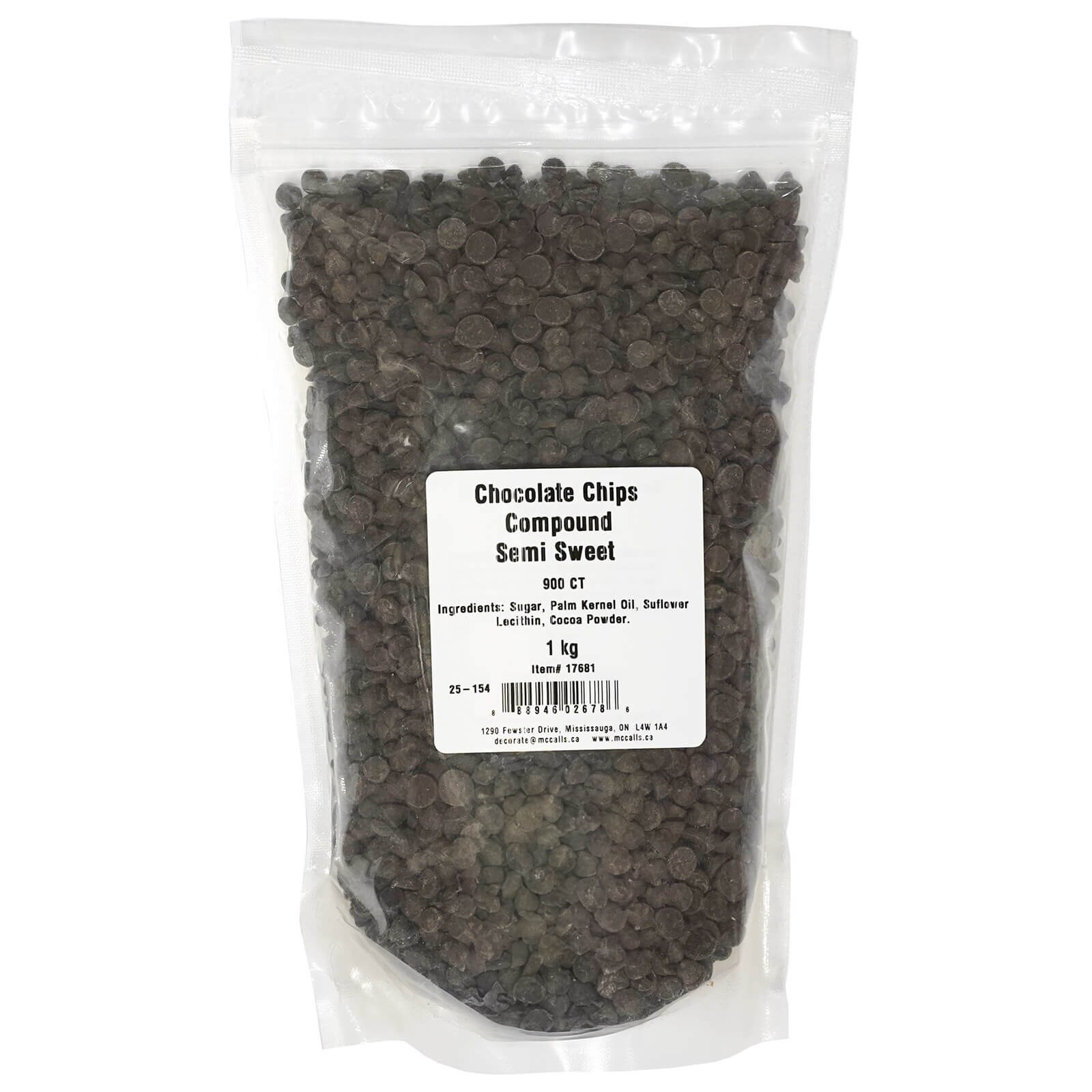 COMPOUND SEMI SWEET CHOCOLATE CHIPS 1 KG