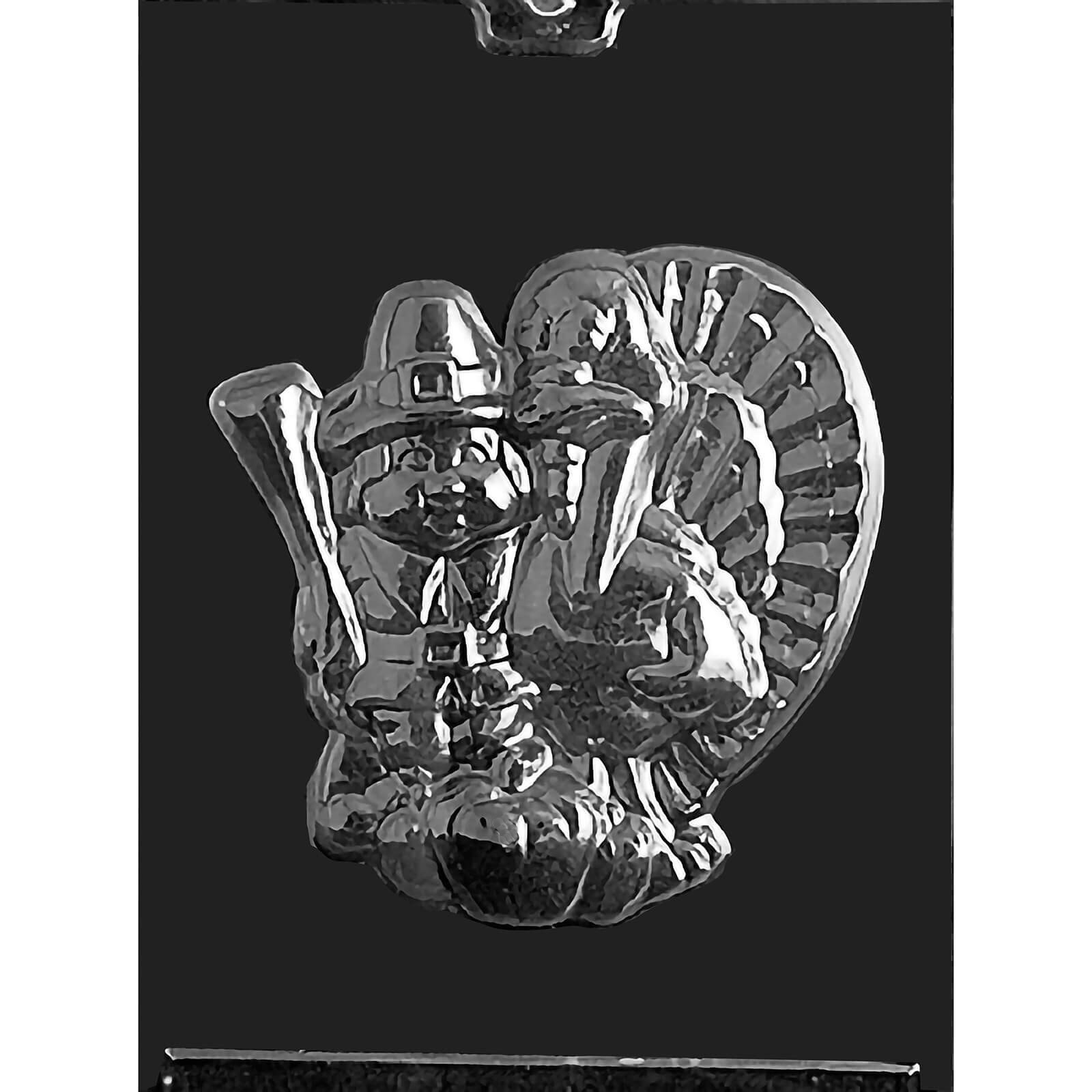 MOLD - PILGRIM WITH TURKEY 5 3/4 X 5 1/2" (1)