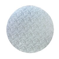 ECONO ROUND SILVER CAKE BOARD 3 MM - PACK OF 5