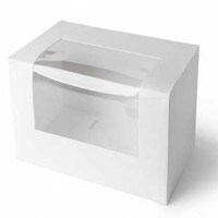 CUPCAKE BOX WITH WINDOW - HOLDS 2 CUPCAKES