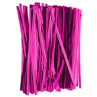 PURPLE METALLIC FOIL TWIST TIES