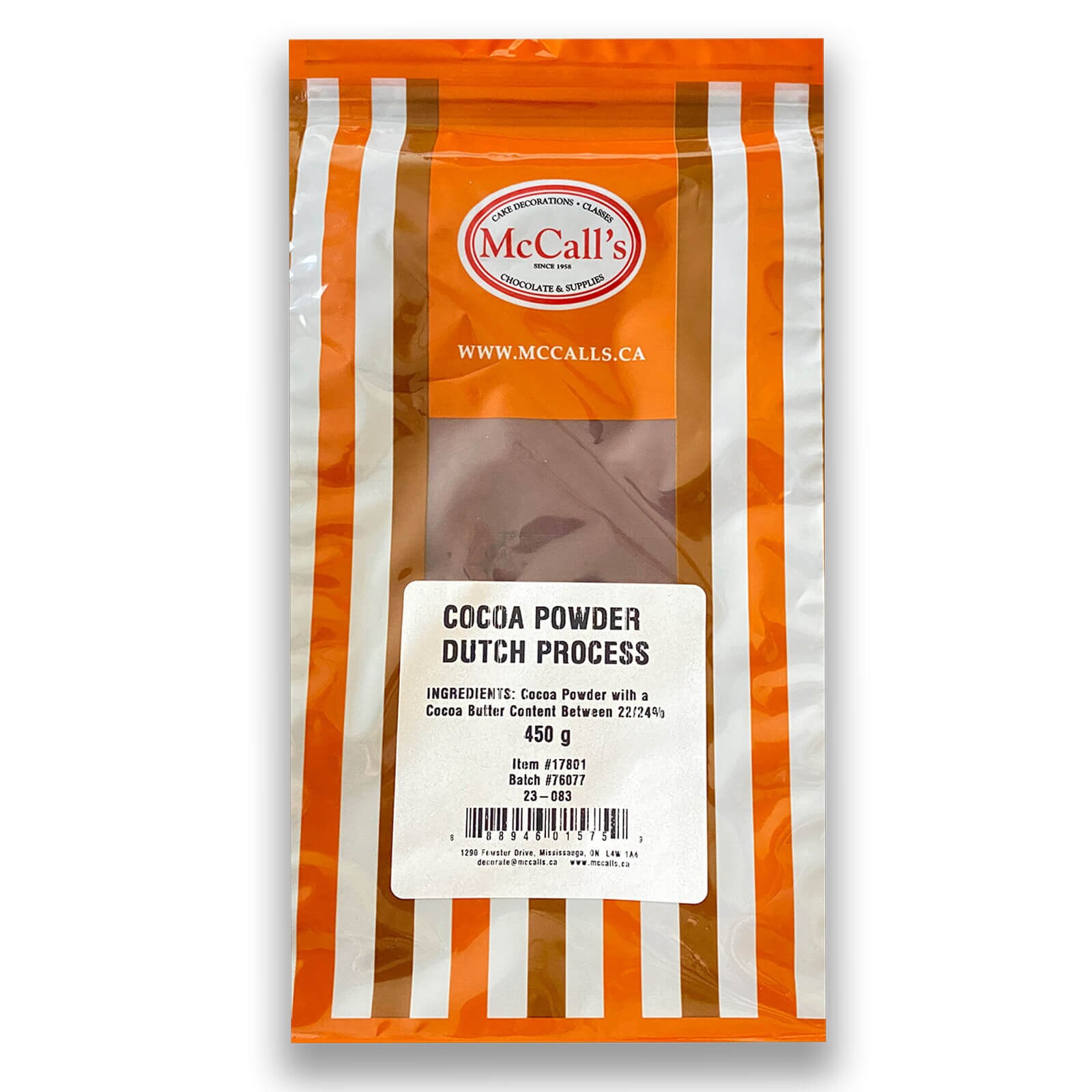 DUTCH PROCESSED COCOA POWDER 450 G