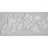 FLOWER SPRAY BORDER STENCIL 200 MM X 79 MM