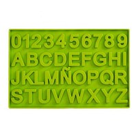 SILICONE MOLD - UPPER CASE ALPHABETS & NUMBERS 1" / 2.5 CM