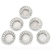 FANCY ROUND TARTLET TINS 2 1/2" 6PKG