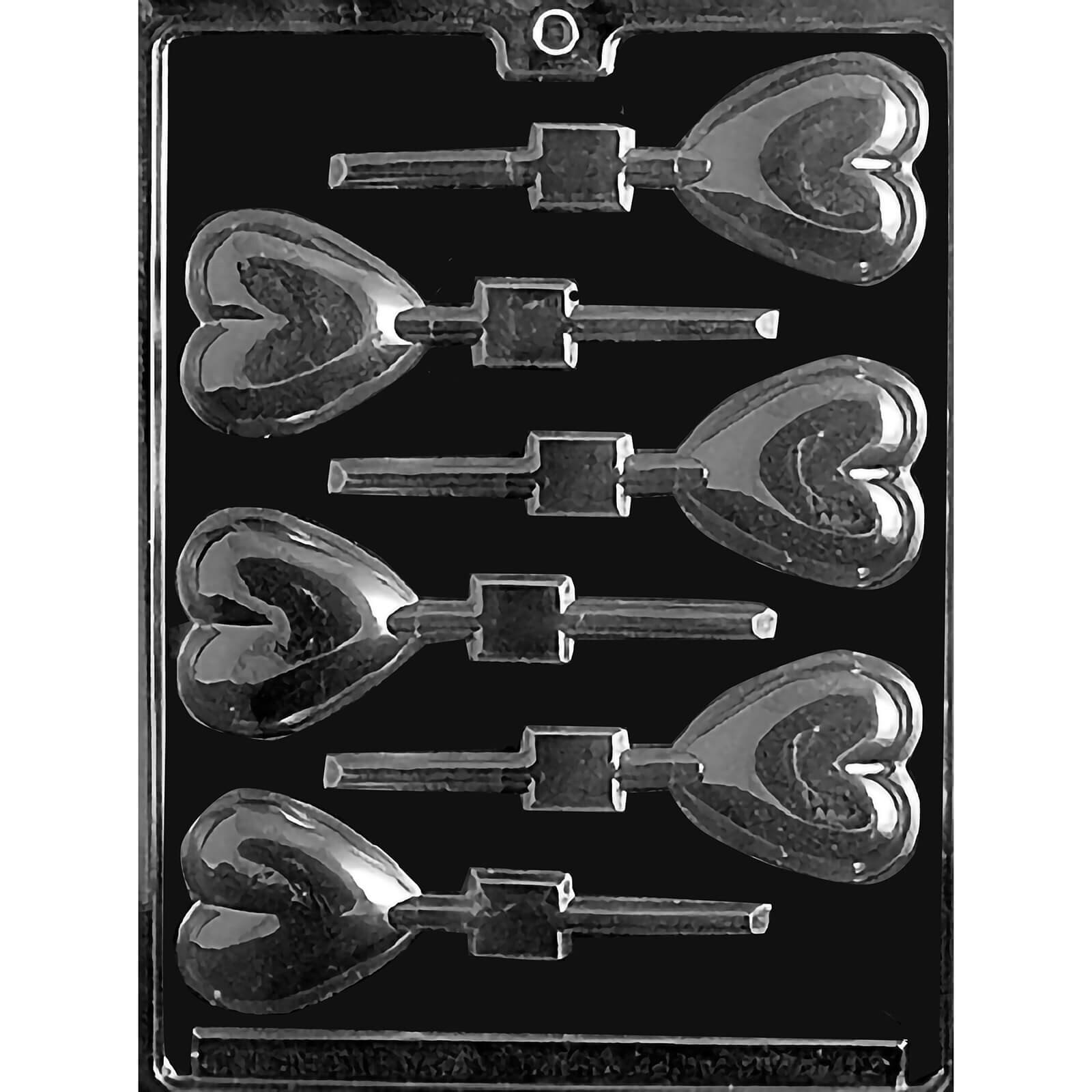 MOLD - HEART LOLLY 2" (6)
