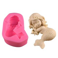 SILICONE SLEEPING MERMAID 3-D MOLD