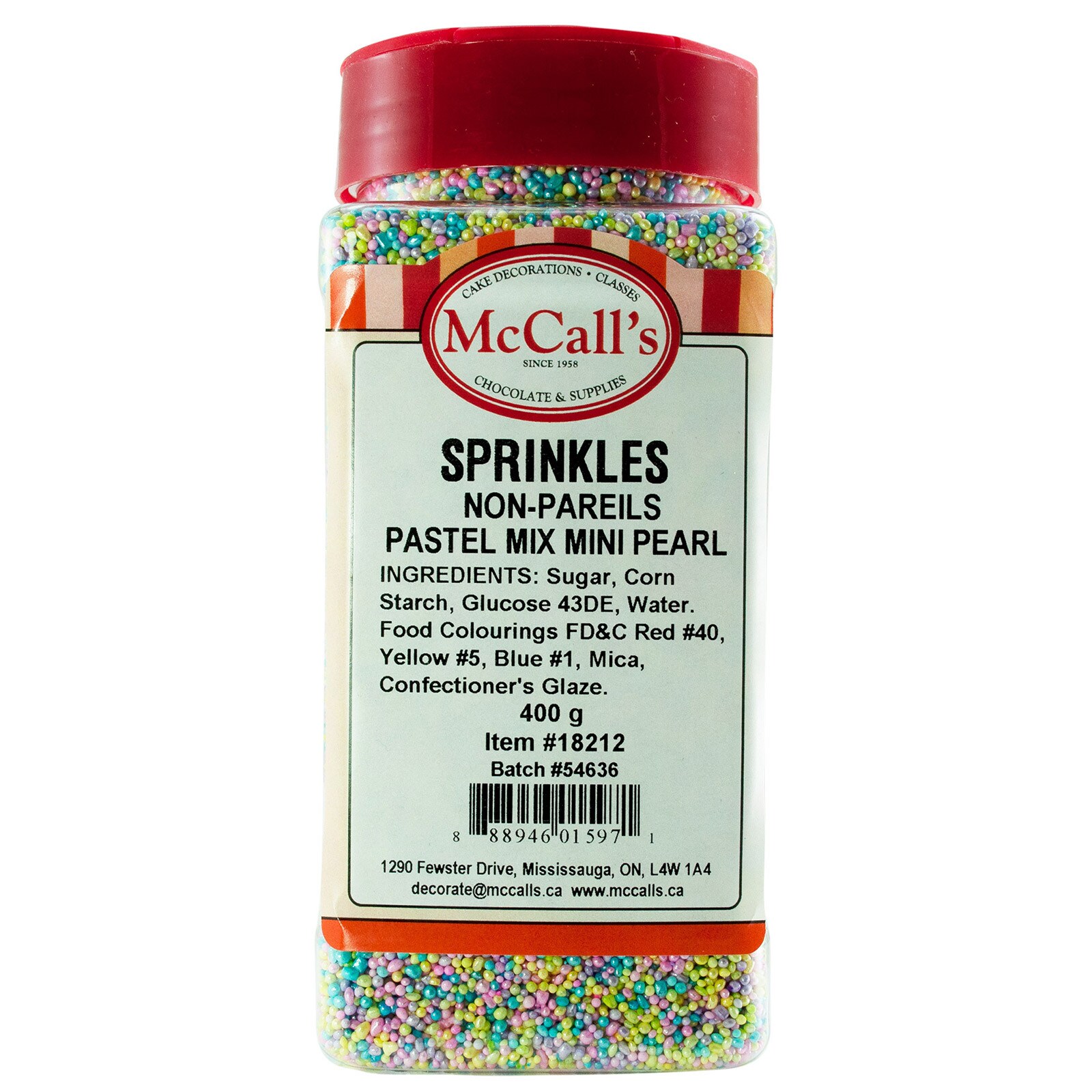 SPRINKLES NON-PAREIL PASTEL MIX MINI PEARL 400 G