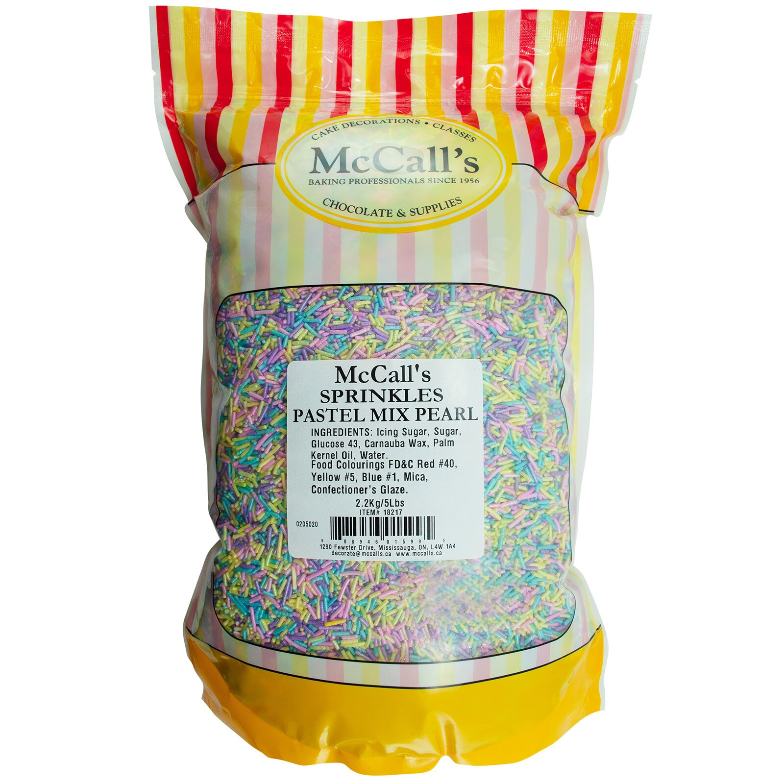 SPRINKLES PASTEL MIX PEARL 2.2 KG / 5 LBS