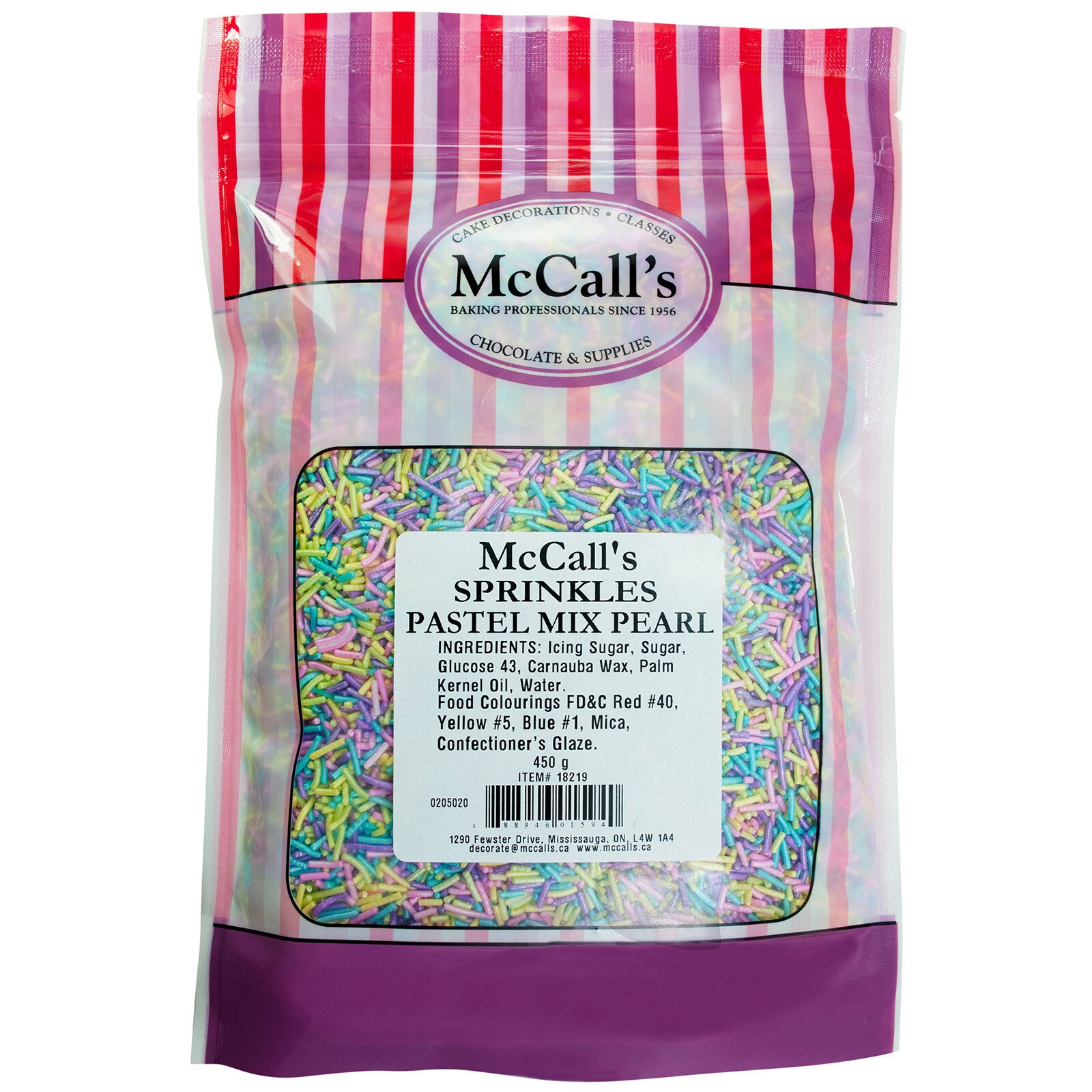 SPRINKLES PASTEL MIX PEARL 450 G / 1 LB
