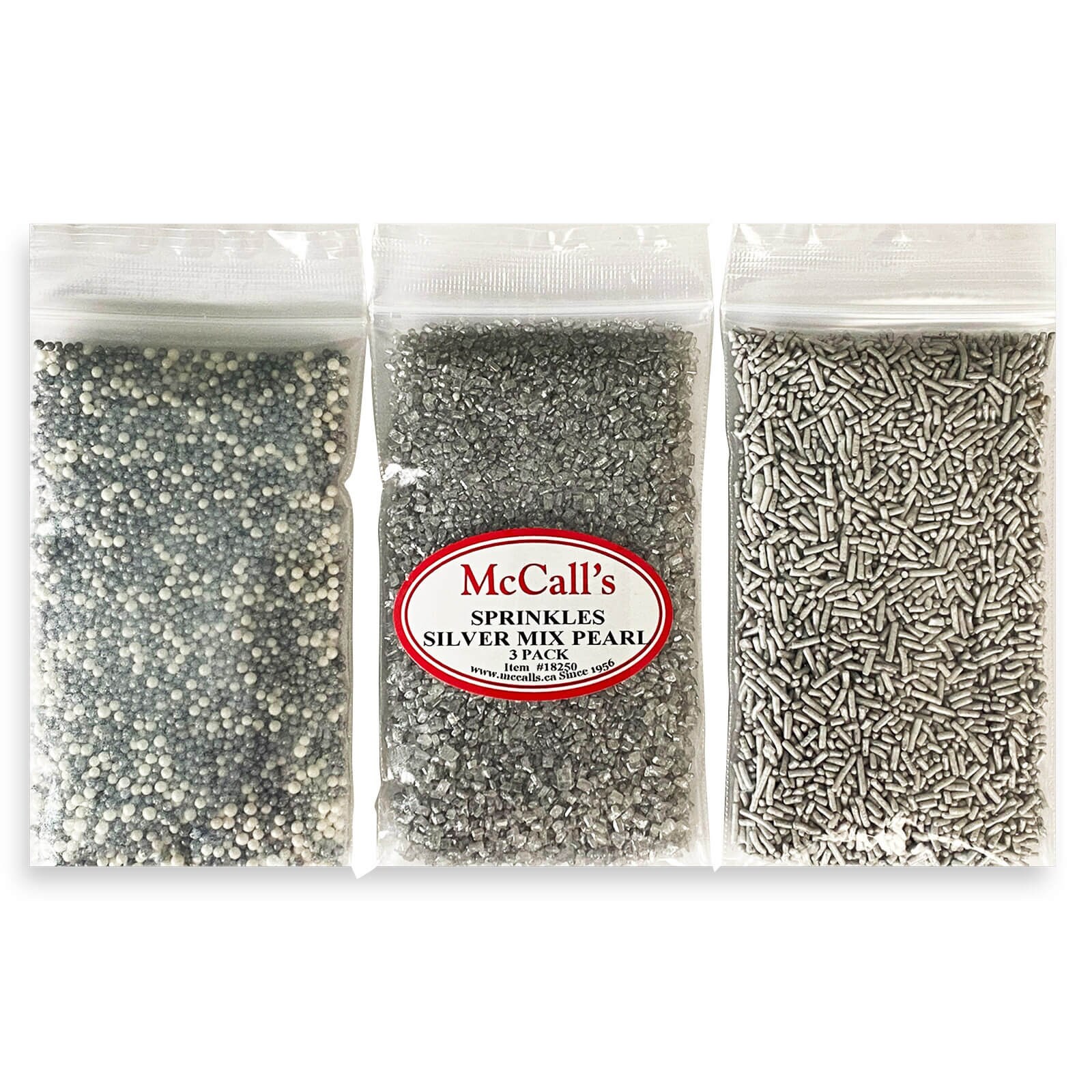 SPRINKLES SILVER MIX PEARL 3 PACK 180 G