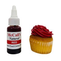 NATURAL LIQUID FOOD COLOR - RED 30 ML / 1 OZ