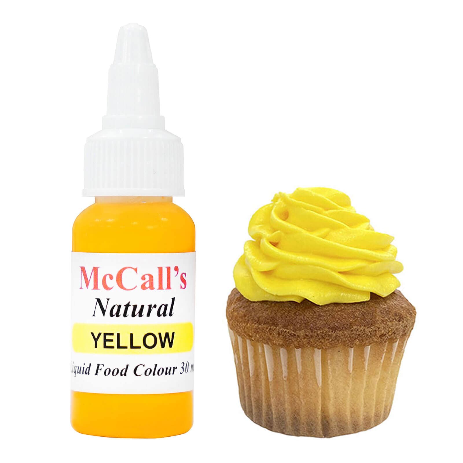 NATURAL LIQUID FOOD COLOR - YELLOW 30 ML / 1 OZ