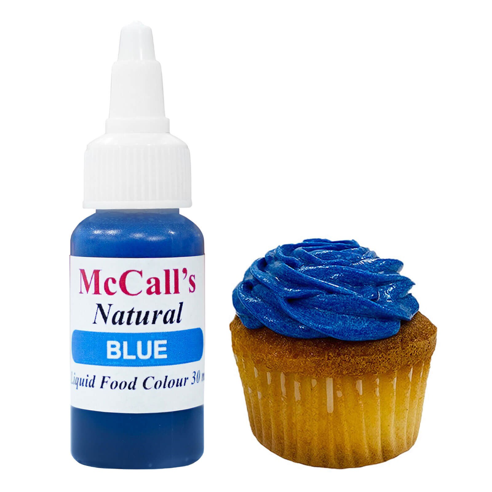 Natural Liquid Blue Food Color 30 ml | McCall's