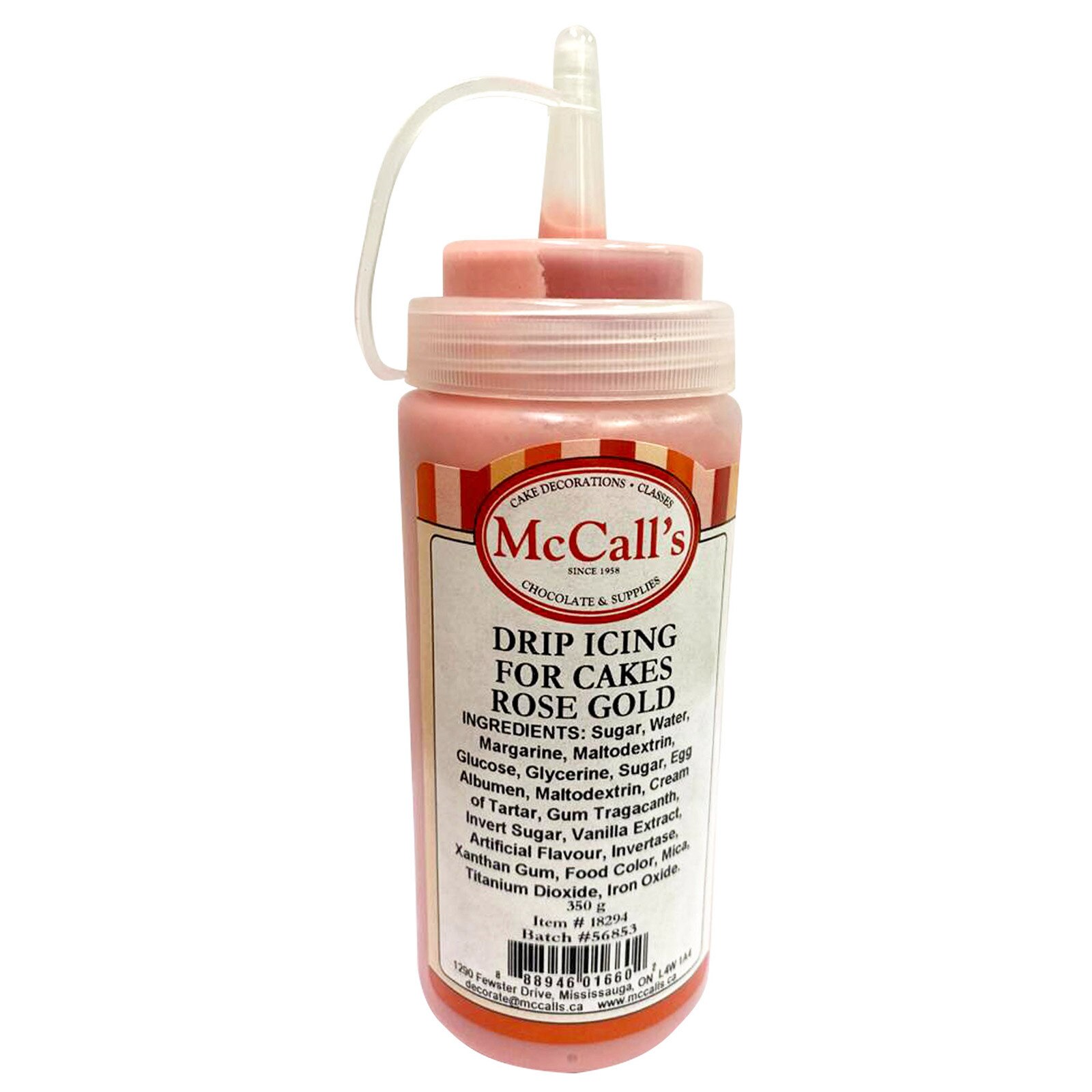 Cake Drip Icing Rose Gold 350 g McCall's