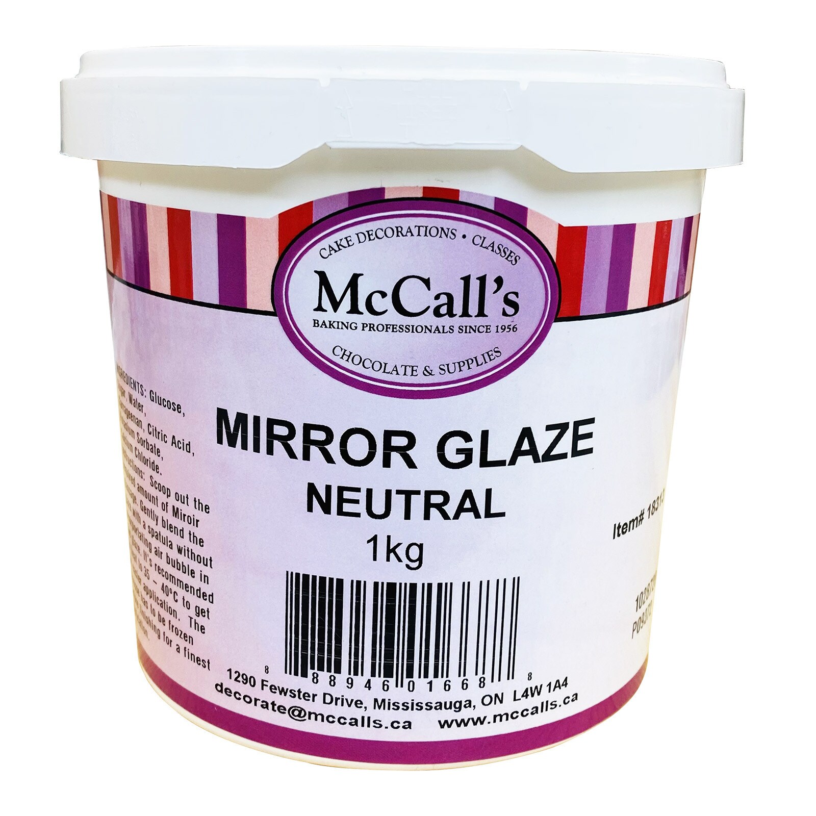 NEUTRAL MIRROR GLAZE - 1 KG