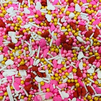 SPRINKLES HEARTS GOLDEN PEARL MIX 