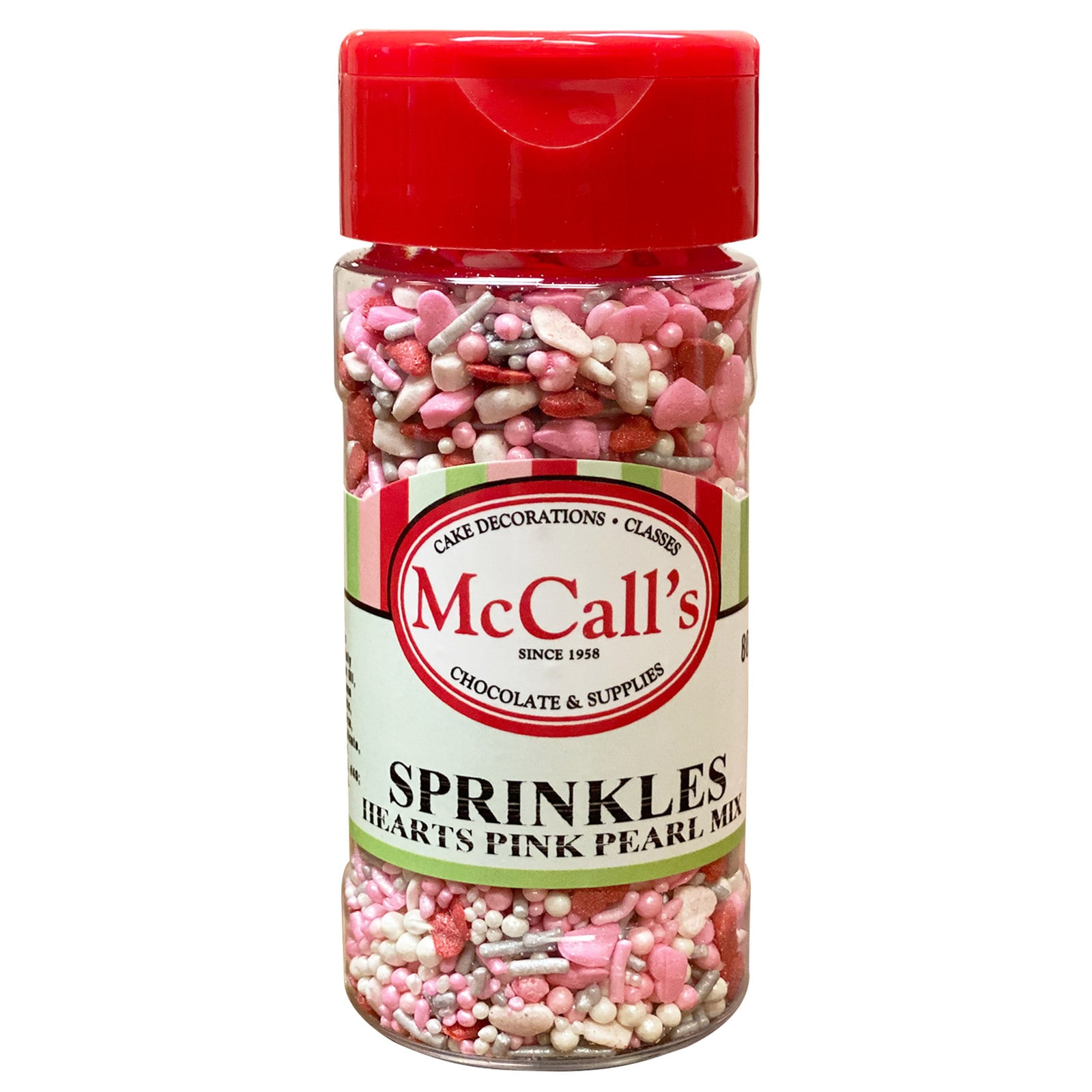 SPRINKLES HEARTS PINK PEARL MIX 80 G
