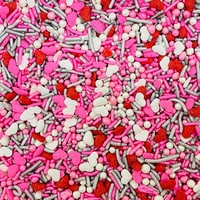 SPRINKLES HEARTS PINK PEARL MIX  