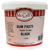 GUM PASTE READY TO USE - BLACK 1 KG