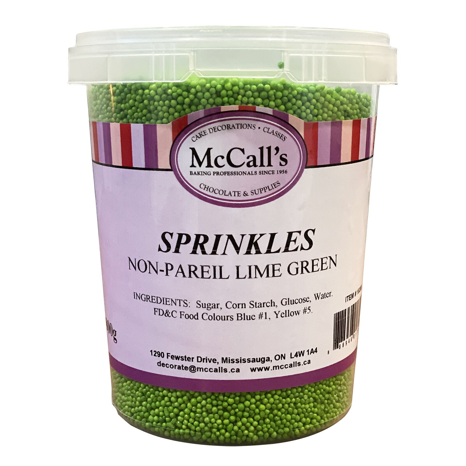 SPRINKLES NON-PAREIL LIME GREEN 800 G