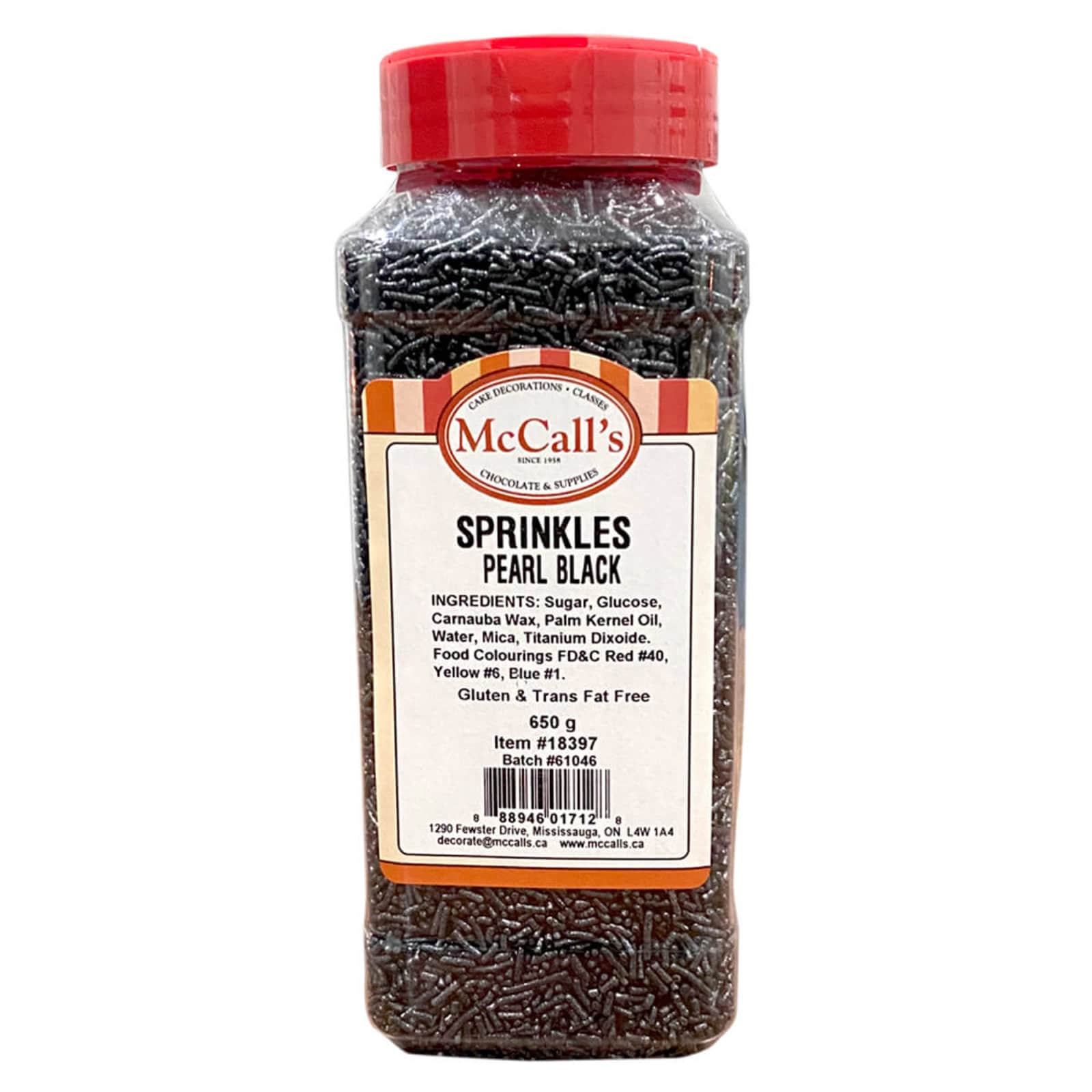 SPRINKLES PEARL BLACK 650 G