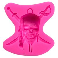 SILICONE MOLD - PIRATE SKULL