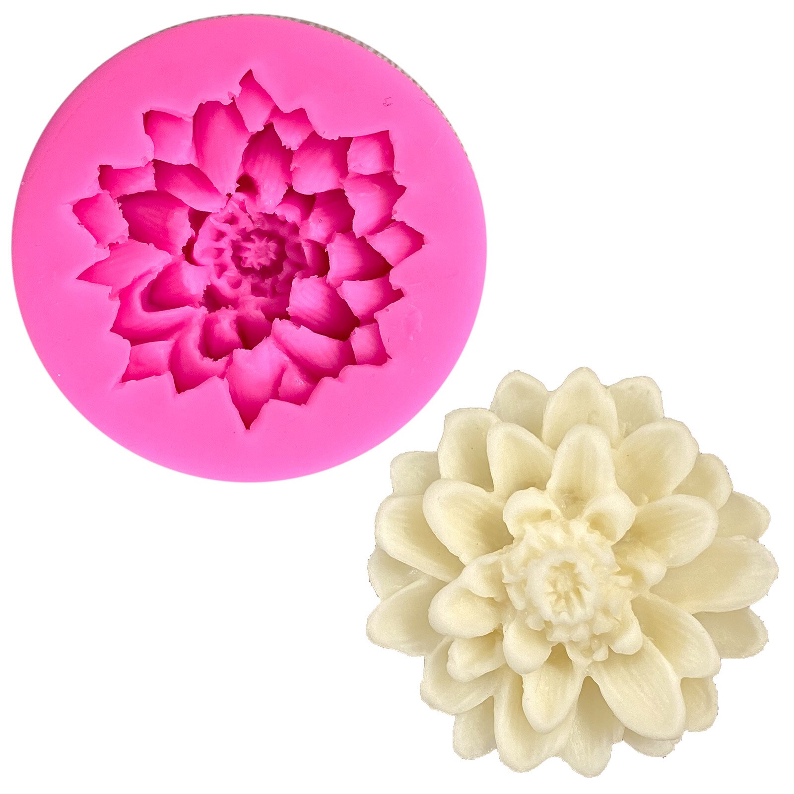 SILICONE MOLD - 3D LOTUS CHRYSANTHEMUM