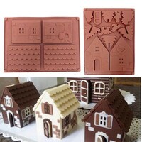 HOUSE SILICONE MOLD - 2 PIECE SET