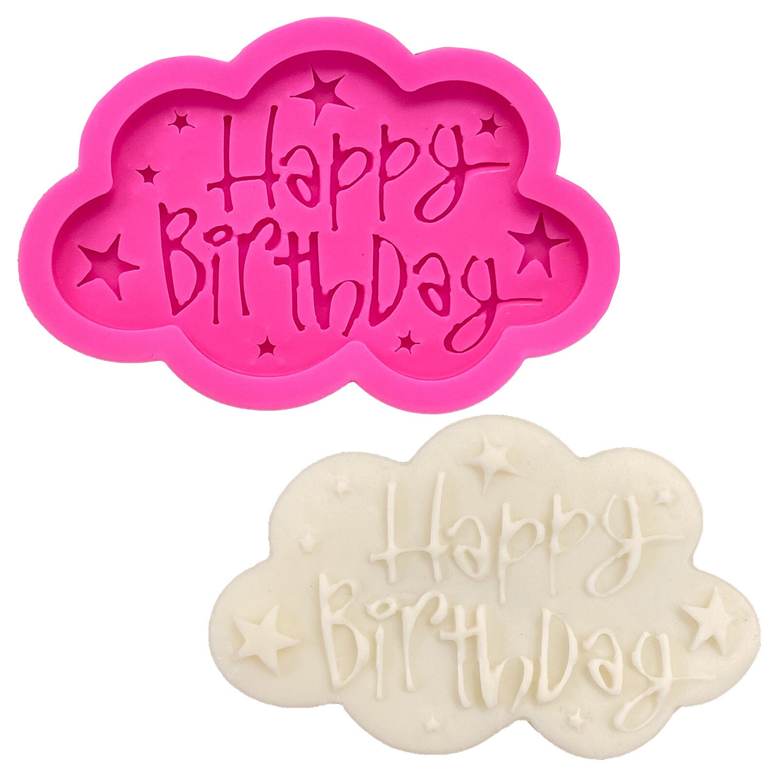 SILICONE MOLD - HAPPY BIRTHDAY CLOUD