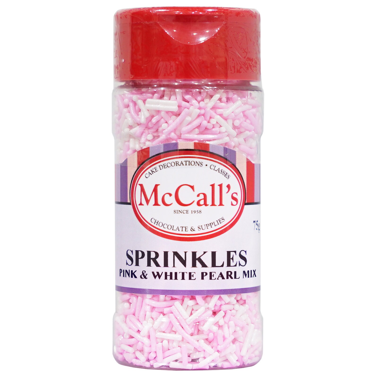 SPRINKLES PINK & WHITE PEARL MIX 75 G