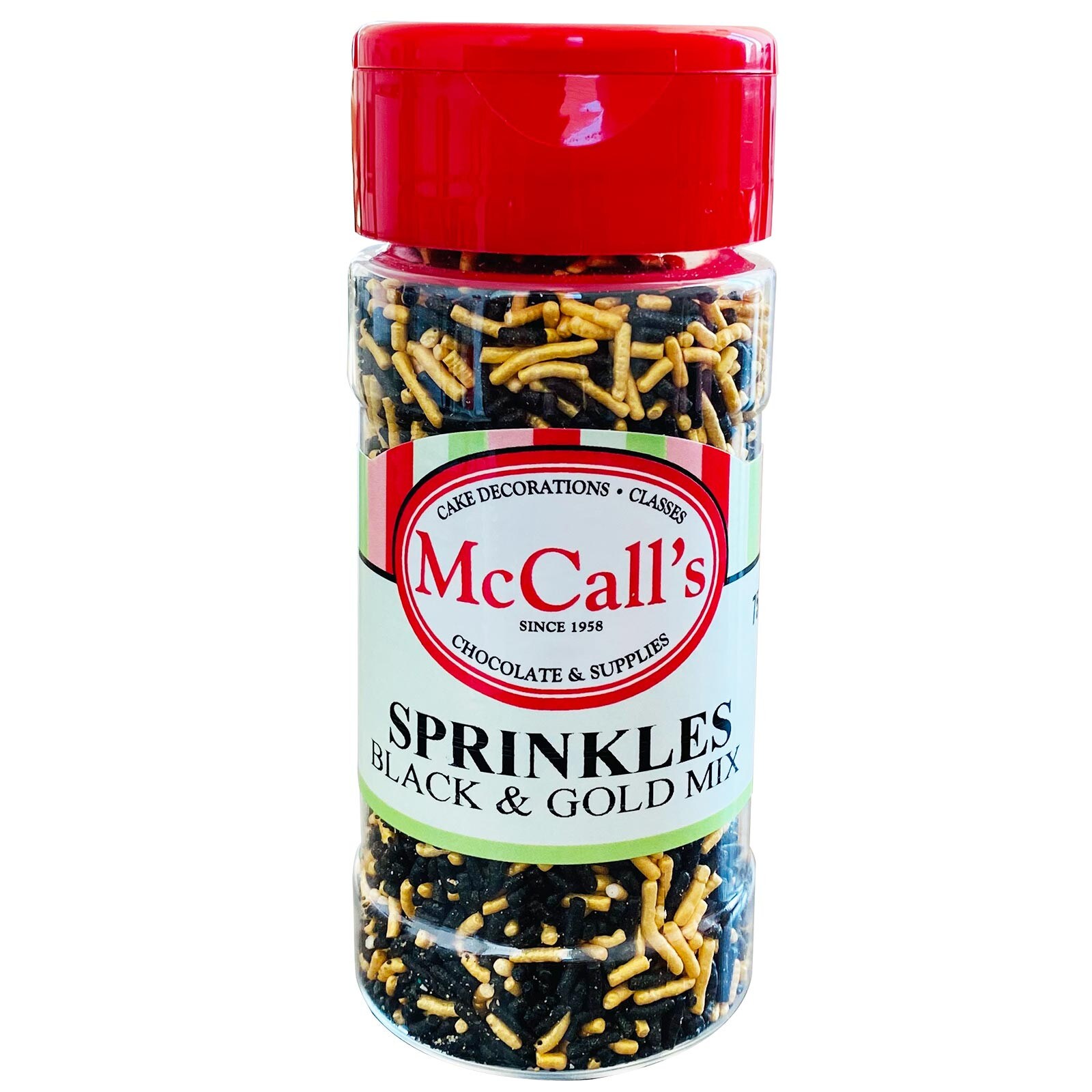 SPRINKLES BLACK & GOLD MIX 75 G