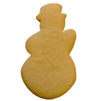 UNDECORATED VANILLA SNOWMAN COOKIES 6"