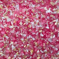 COARSE SUGAR - PINK, GOLD & WHITE MIX  