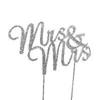  BLING PICK - MRS & MRS 4" - SILVER