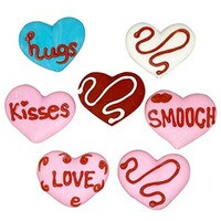 ROYAL ASSORTED HEARTS W/ SCRIPTS & SQUIGGLES -  1 1/4"  100 PIECES