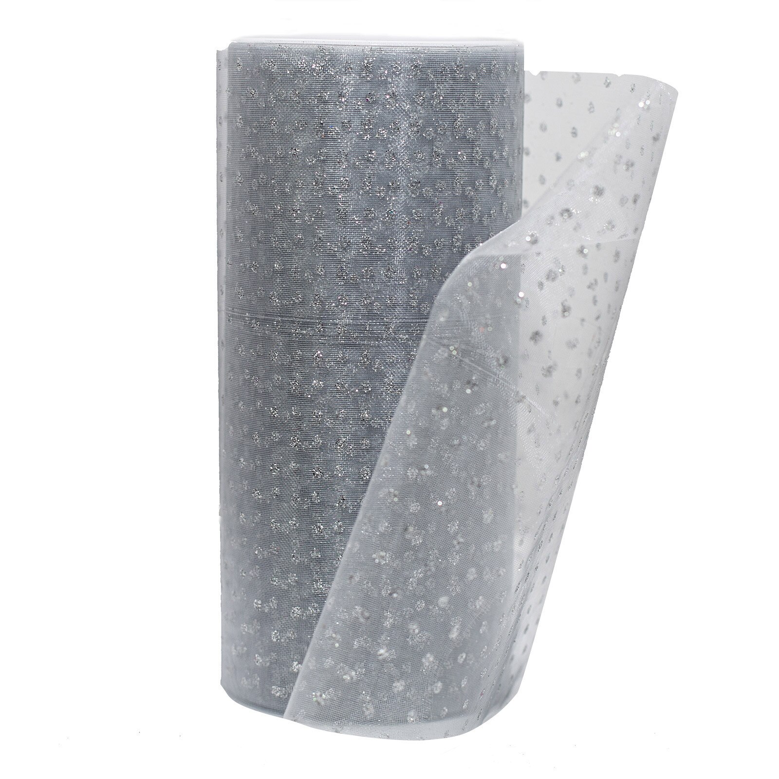 SILVER GLIMMER TULLE