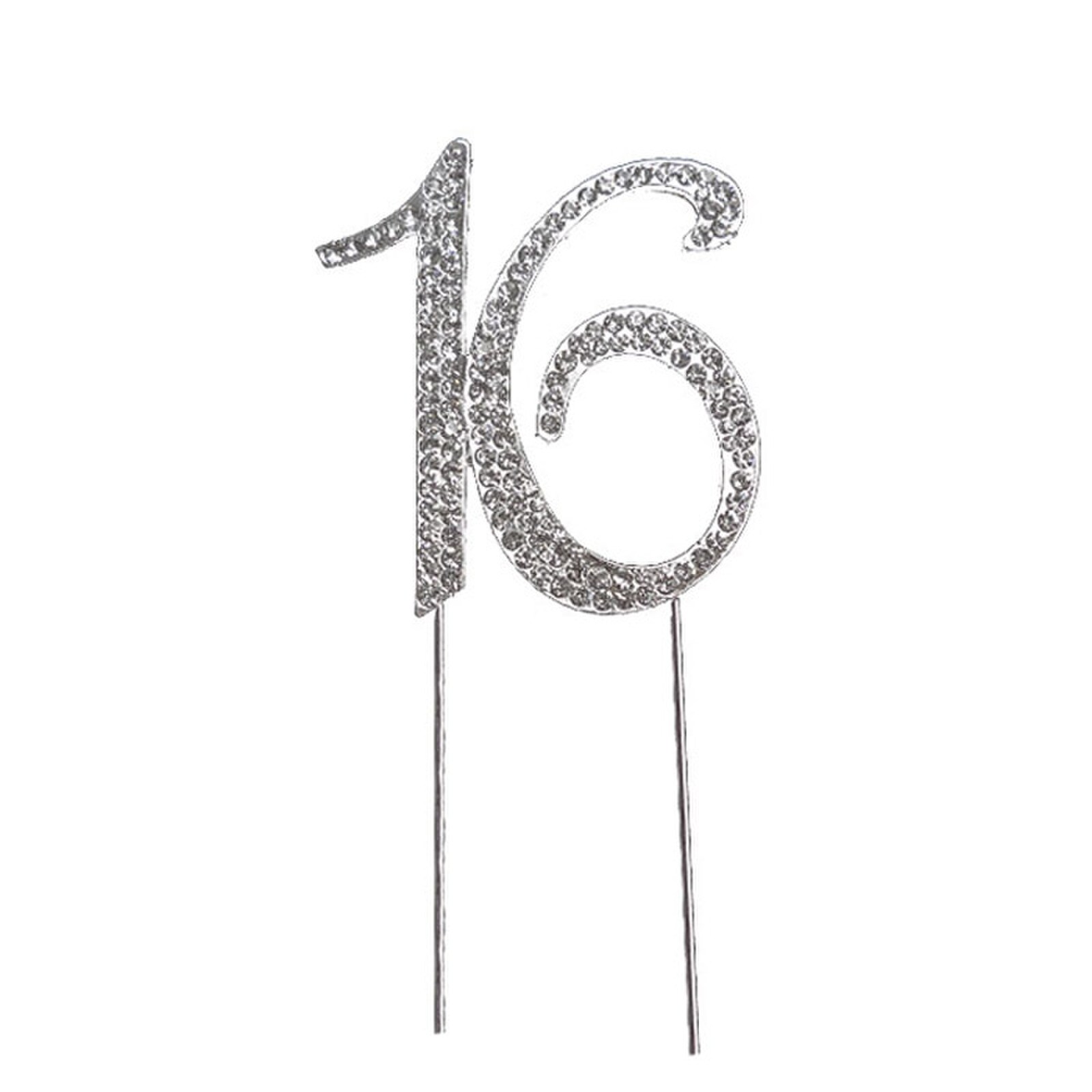 BLING PICK - SILVER NUMBER 16  
