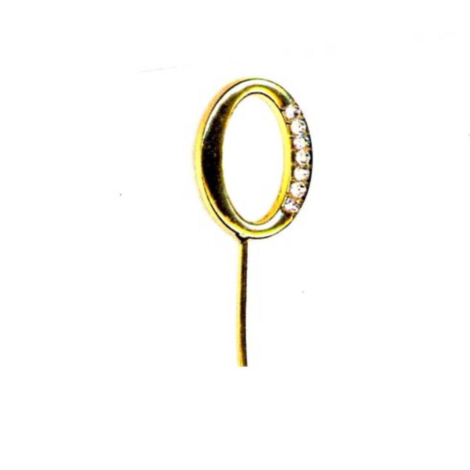 BLING PICK - GOLD NUMBER ZERO 