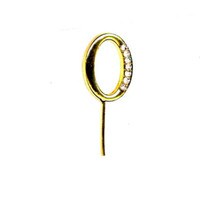 BLING PICK - GOLD NUMBER ZERO 