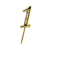 BLING PICK - GOLD NUMBER ONE 