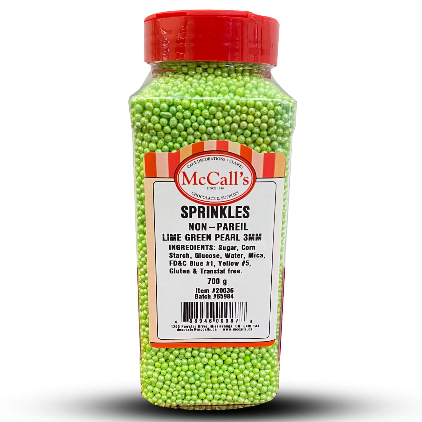 SPRINKLES NON-PAREIL PEARL - LIME GREEN