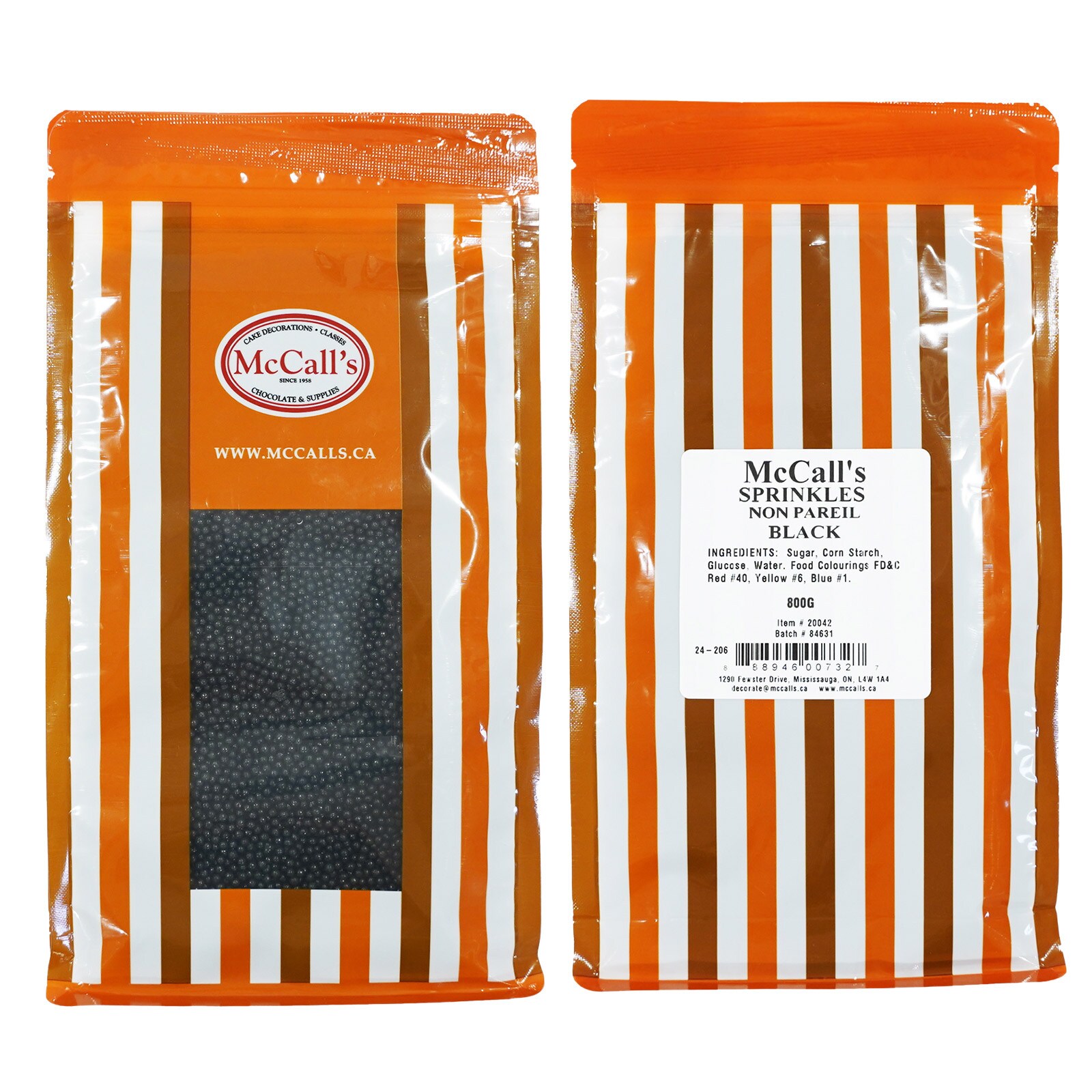 SPRINKLES NON-PAREIL BLACK 800 G
