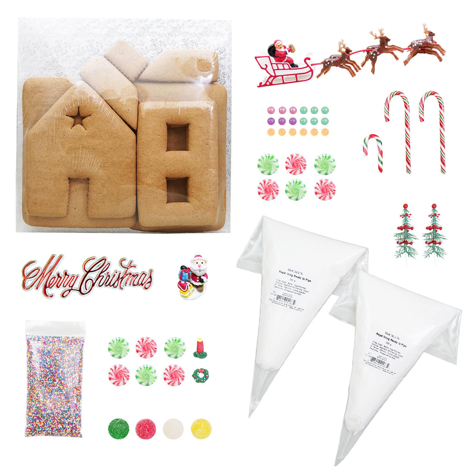 GINGERBREAD HOUSE KIT 9 INCH