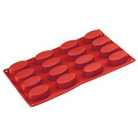 SILICONE PAN - OVAL 2 1/8" (6 CAVITIES)