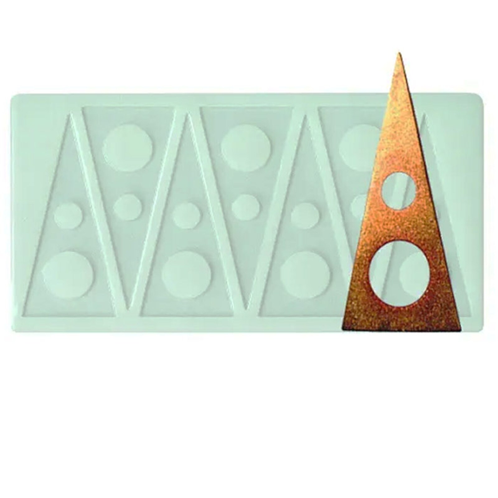 SILICON MOLD -  TALL TRIANGLE (7 CAVITIES)