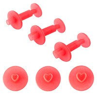 WILTON PLASTICPLUNGER CUT-OUT HEART - SET OF 3 