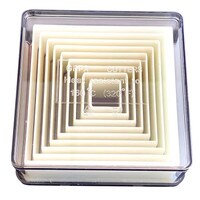 NYLON STRAIGHT-SIDED SQUARE CUTTER SET - 9 PCS