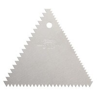 ATECO TRIANGLE DECORATING COMB - 3 TEETH SIZES
