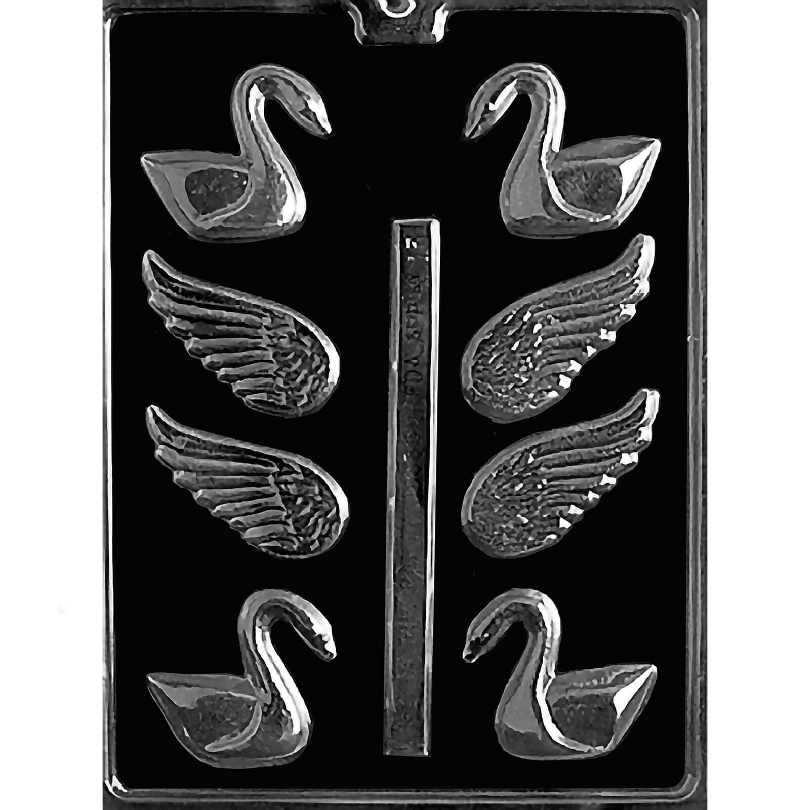MOLD - SMALL 3D SWAN 3-D 2" X 2 1/2" (8)